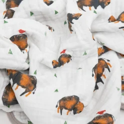 Original Cotton Muslin Quilt - Bison