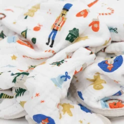 Original Cotton Muslin Quilt - Christmas Time