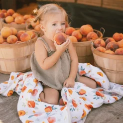 Original Cotton Muslin Quilt - Georgia Peach