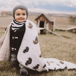 Original Cotton Muslin Quilt - Bison