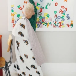 Original Cotton Muslin Quilt - Bison