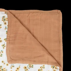 Original Deluxe Muslin Quilt - Ditsy Sunflower