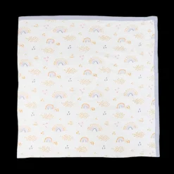 Original Deluxe Muslin Quilt - Rainbows & Raindrops