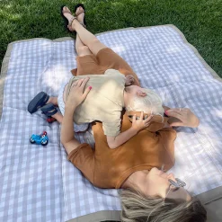 Outdoor Blanket - Beige Buffalo Check