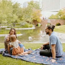Outdoor Blanket - Midnight Poppy