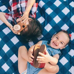Outdoor Blanket - Navy Plaid