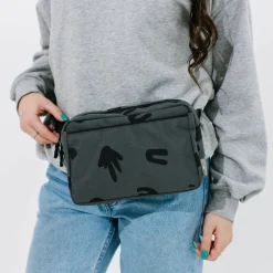 Red Rovr Joey Belt Bag - Charcoal Doodle