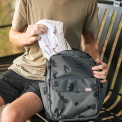 Red Rovr Mini Roo Backpack - Charcoal Doodle