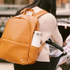 Skyline Backpack Cognac - Gold Hardware