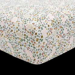 Stretch Knit Crib Sheet - Pressed Petals