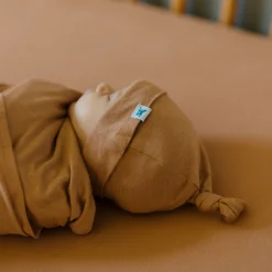 Stretch Knit Crib Sheet - Terracotta