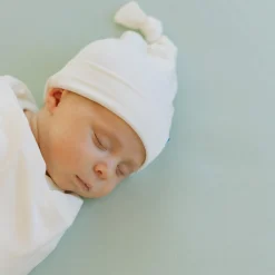 Stretch Knit Crib Sheet - Frost Green