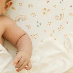 Stretch Knit Crib Sheet - Rainbows