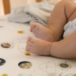 Stretch Knit Crib Sheet - Planets