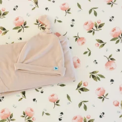 Stretch Knit Crib Sheet - Watercolor Rose