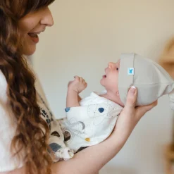 Stretch Knit Swaddle and Hat Set - Planets
