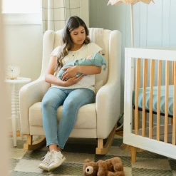 Stretch Knit Swaddle and Hat Set - Harbor