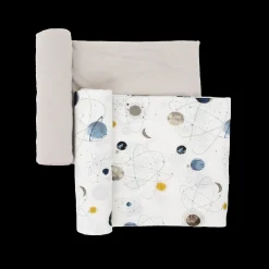 Stretch Knit Swaddle Blanket 2 Pack - Planets