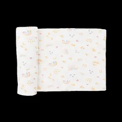 Stretch Knit Swaddle Blanket - Rainbows