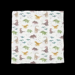 Stretch Knit Swaddle Blanket 2 Pack - Dino Pals