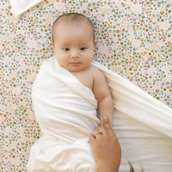 Stretch Knit Swaddle Blanket - White