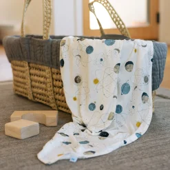 Stretch Knit Swaddle Blanket - Planets