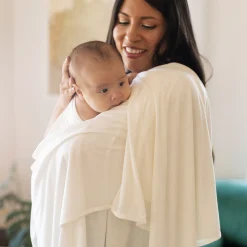 Stretch Knit Swaddle Blanket - White