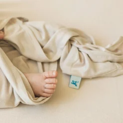 Stretch Knit Swaddle Blanket - Pebble