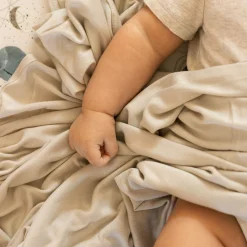Stretch Knit Swaddle Blanket - Pebble