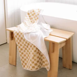 Toddler Hooded Towel - Adobe Checker