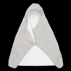 Toddler Hooded Towel - Grey Stripe
