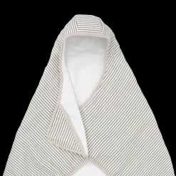 Toddler Hooded Towel - Grey Stripe
