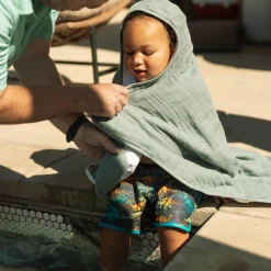 Toddler Hooded Towel - Sea