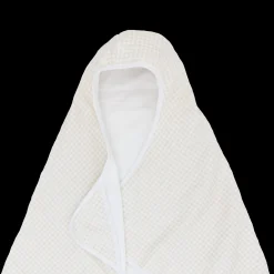 Toddler Hooded Towel - Tan Gingham