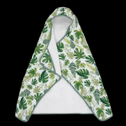 Toddler Hooded Towel - Tropical Leaf