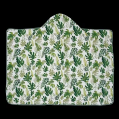Toddler Hooded Towel - Tropical Leaf