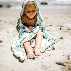 Toddler Hooded Towel - Tropical Leaf