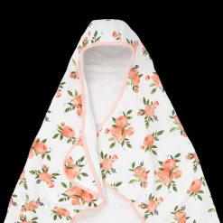 Toddler Hooded Towel - Watercolor Roses