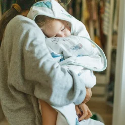 Toddler Hooded Towel - Whales